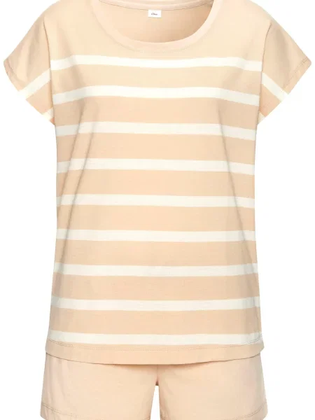 S.Oliver Pantaloni scurți bej alb