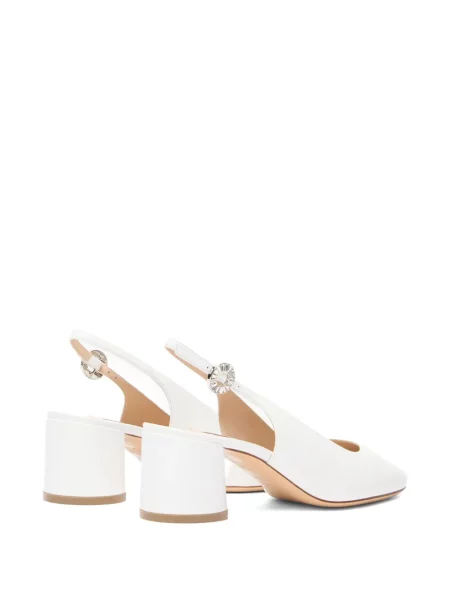 Pantofi cu toc Casadei slingback alb