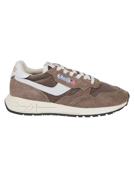 Sneakersy Autry brązowe