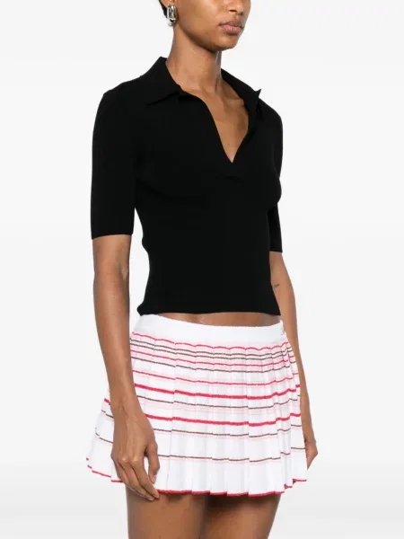 Gulerat tricou polo Amiri cu autograf negru