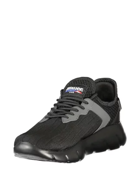 Sneakerși Blauer cu șireturi plasă negru