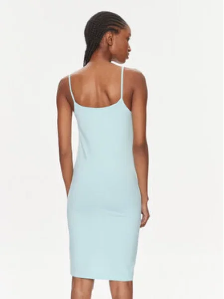 Poletna obleka Calvin Klein Jeans modra