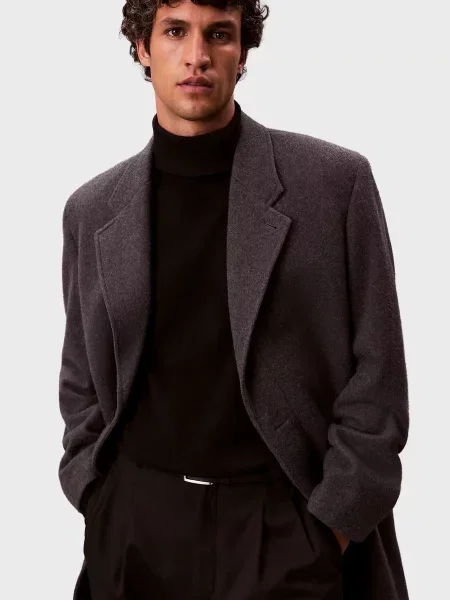 Шерстяная водолазка Calvin Klein черная
