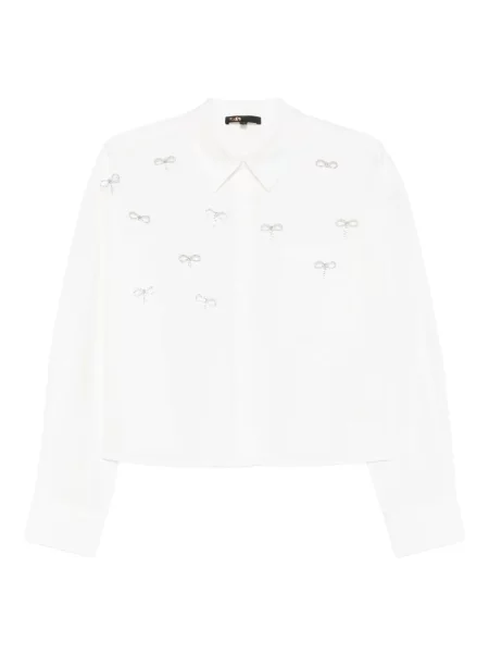 Cămașă Maje cu funde alb
