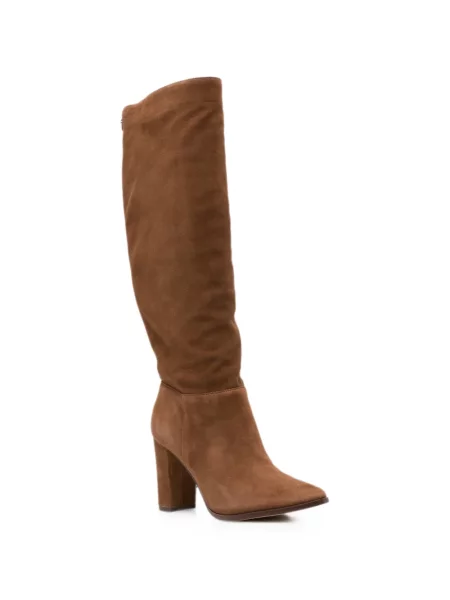 Botine Lauren Ralph Lauren din piele de căprioară maro