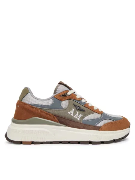Aeronautica Militare Sneakersy brązowy
