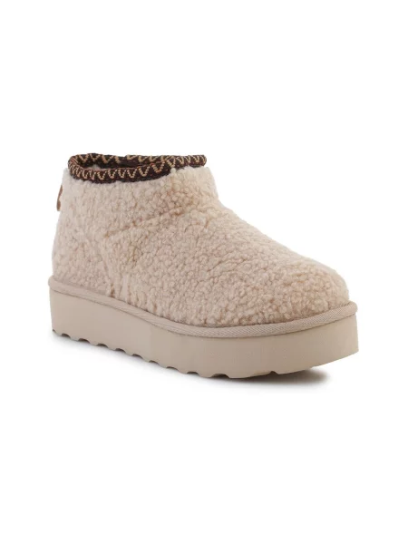 Kotníkové boty Bearpaw béžové