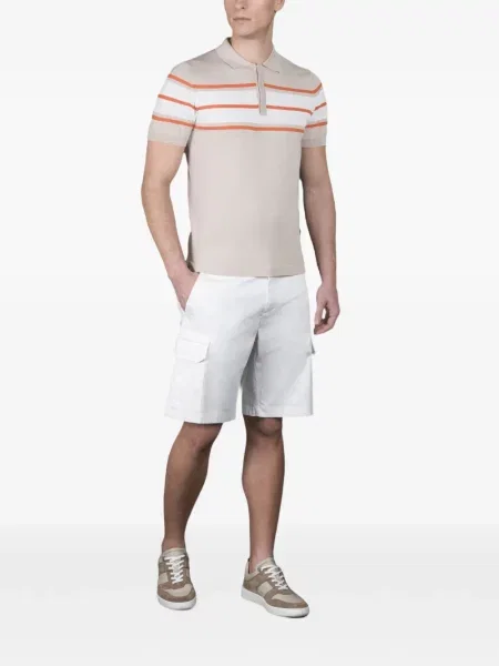 Tricou polo Moorer cu dungi