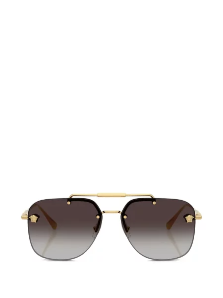Ochelari de soare Versace Eyewear cu imprimeu geometric auriu