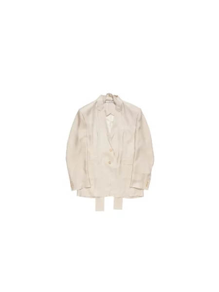 Kurtka Acne Studios w kratę beżowa