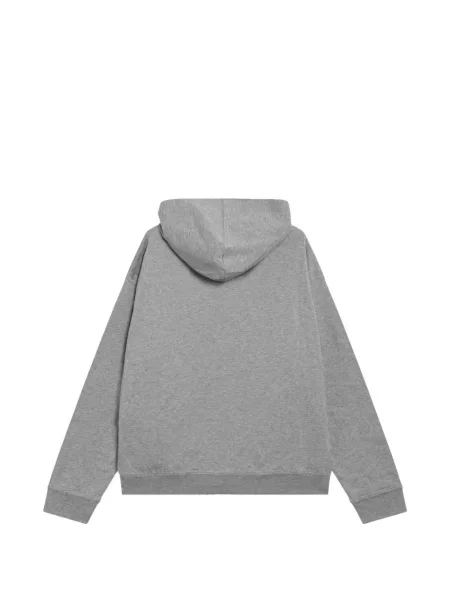 Fleece hoodie Miu Miu γκρι