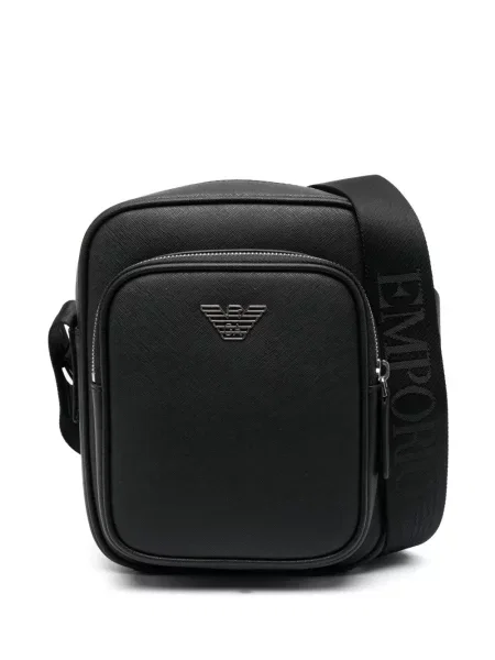 Geantă Emporio Armani din piele negru