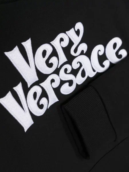 Bluza z kapturem dziecięca Versace czarna