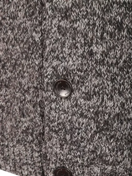 Gulerat cardigan Tagliatore tricotate maro