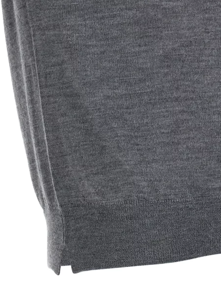 Tricou Ma'ry'ya cu decolteu rotund lung gri
