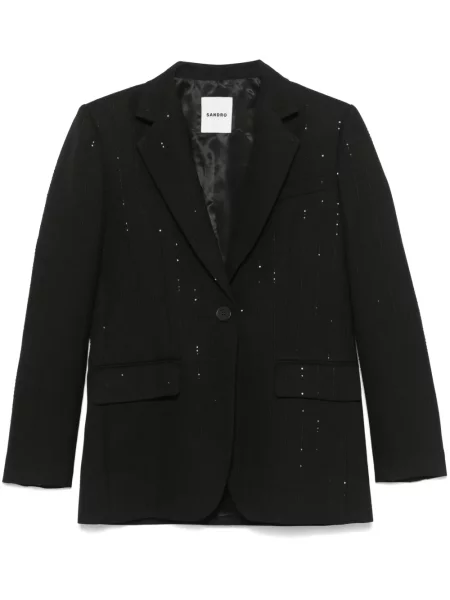 Sacou Sandro cu paiete negru