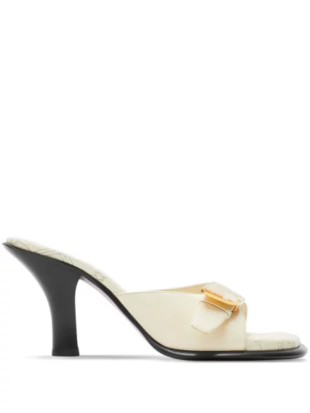 Papuci tip mules Burberry din piele