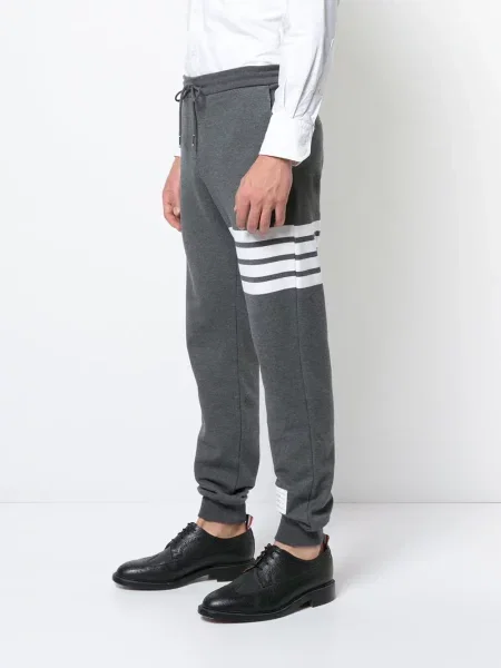 Spodnie Thom Browne z dżerseju szare
