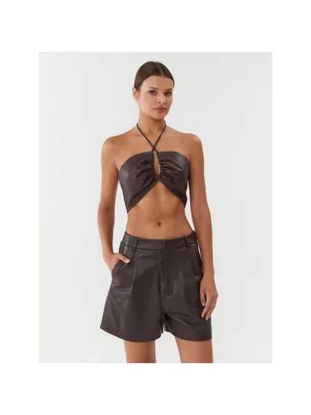 Gestuz Топ Slim Fit коричневий