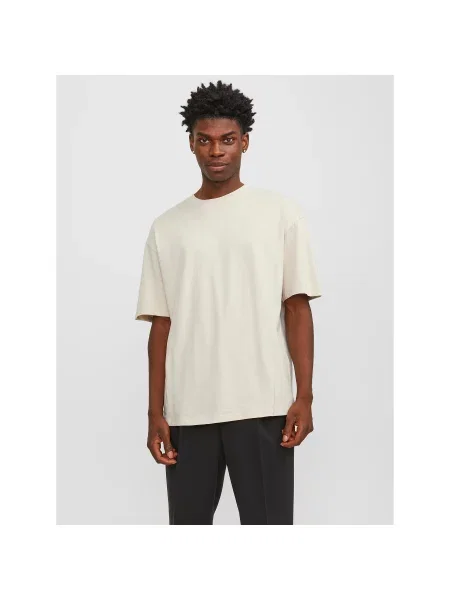 JACK & JONES Majica BRADLEY svijetlosiva bež
