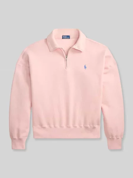 Bluza z wyhaftowanym logo Polo Ralph Lauren różowa