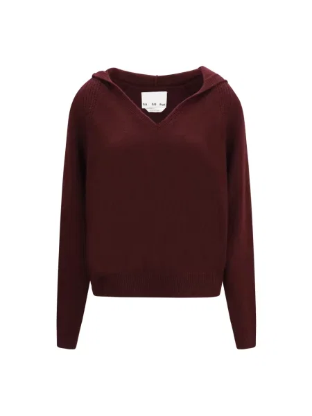 Sweter Sa Su Phi z kapturem czerwony