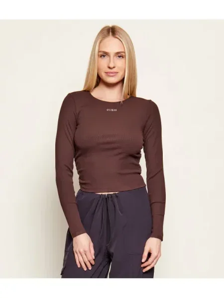 Tricou mânecă lungă Guess maro