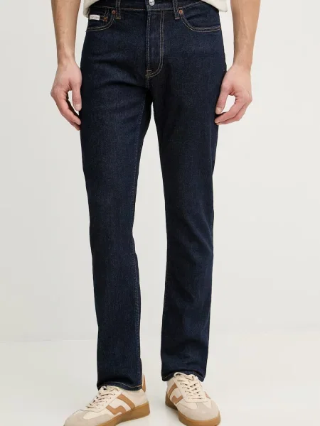 Calvin Klein Jeans kavbojke slim fit kroja modra