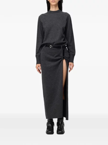 Cu centură rochie maxi Coperni gri