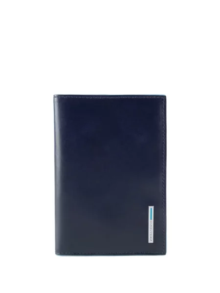 Portofel Piquadro cu autograf albastru