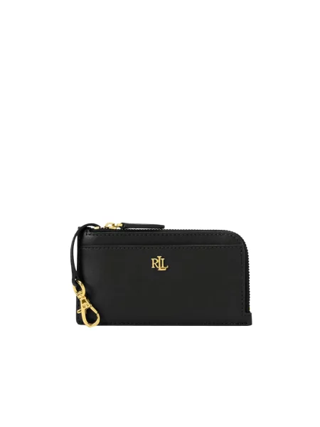 Portfel Lauren Ralph Lauren skórzany czarny