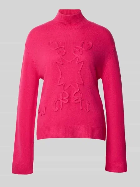 Sweter z dzianiny ze stójką Christian Berg Woman