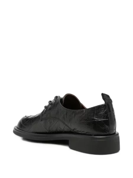 Šněrovací krajkové loafers Linda Baumann černé