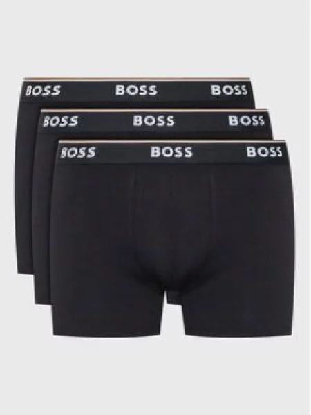 BOSS Boxerky Power světle hnědá / černá bílá