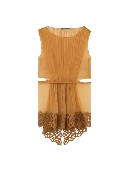 Top Alberta Ferretti beżowy