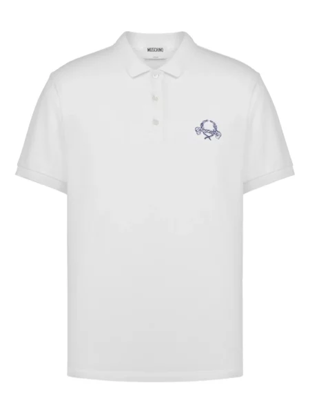Polo Moschino alb