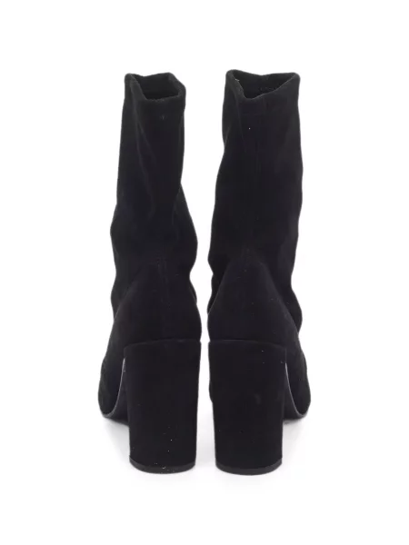 Cizme scurte Stuart Weitzman din piele de căprioară negru