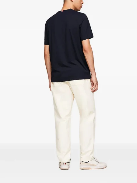 Tricou Tommy Hilfiger cu autograf albastru