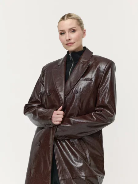 LeGer by Lena Gercke Prechodný kabát Annika tmavohnedá