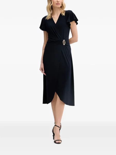 Rochie midi Joseph Ribkoff cu cataramă plic albastru