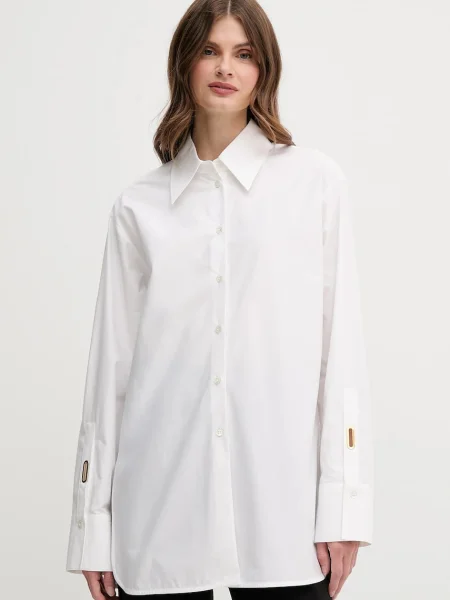 Emporio Armani cămașă din cu guler clasic relaxed alb