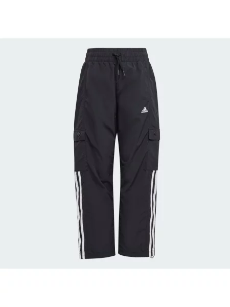 Spodnie cargo dziecięce Adidas białe
