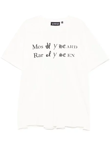 Tricou Mostly Heard Rarely Seen alb