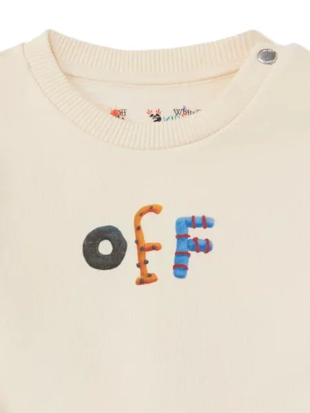 Pulover copii Off-white alb