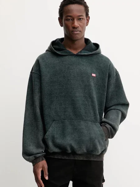 Pulover Diesel S-KAI s kapuco modra