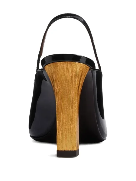 Pantofi cu toc Giuseppe Zanotti slingback negru