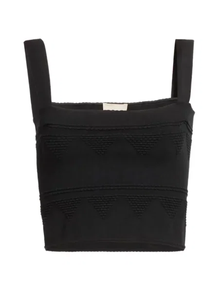 Top Elie Saab tricotate negru