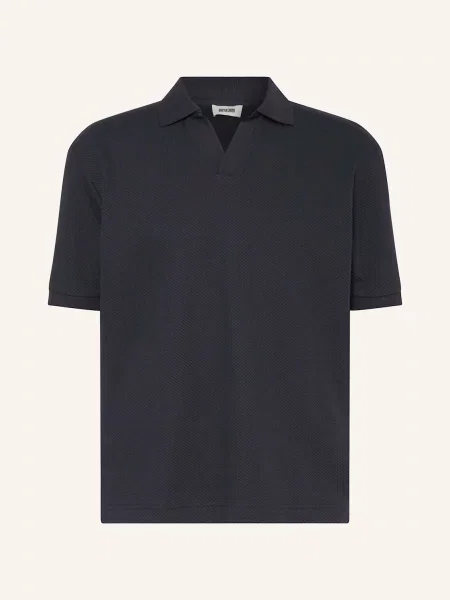 Drykorn Polokošile Z Piké Acayo Relaxed Fit tmavě modrá