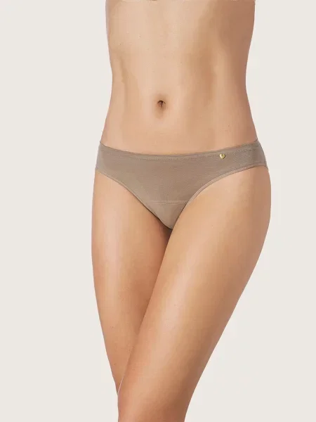Zd ZERO DEFECTS Chiloți Venus low waist Soy fiber' maro
