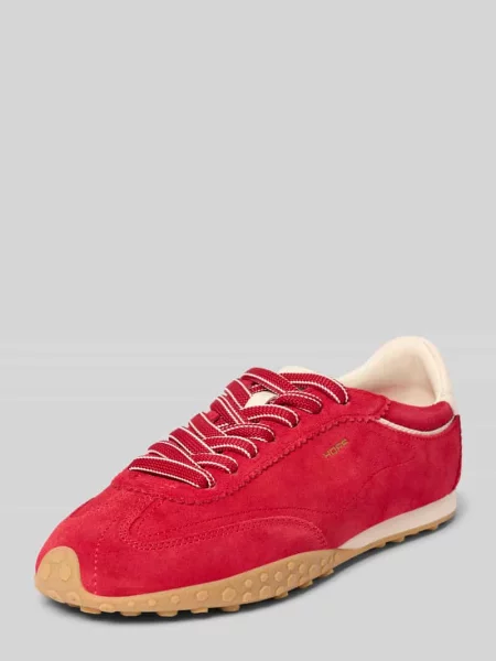 Sneakersy z naturalnej skóry z detalem z logo model Bridge' Hoff czerwone